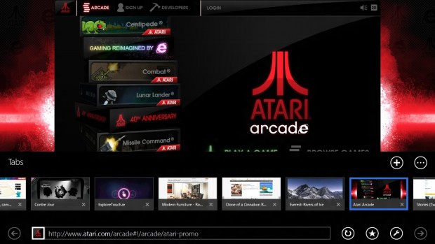 Tableiste l&auml;sst sich durchscrollen.